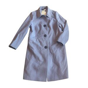 Boden Long-Length Periwinkle Wool Blend Coat Jacket Size 16R Women's NWT